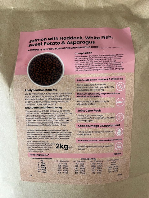 Working Puppy Salmon Dry Grain Free Kibble 2kg