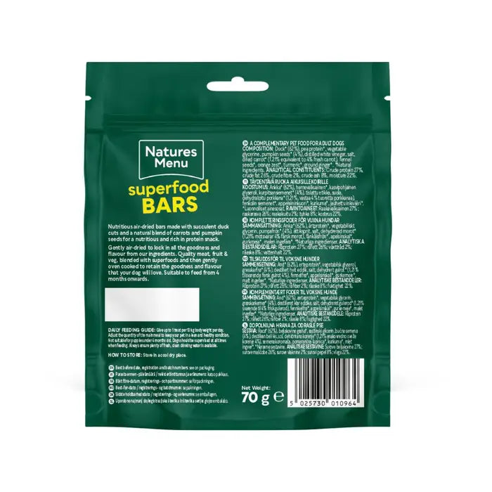 Country Hunter Duck Superfood Bars 70g