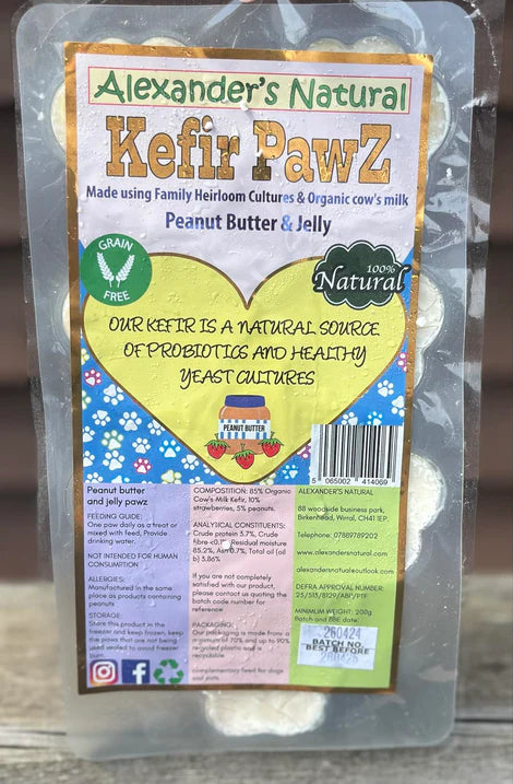 Peanut Butter & Jelly Kefir Paws 7 Pack