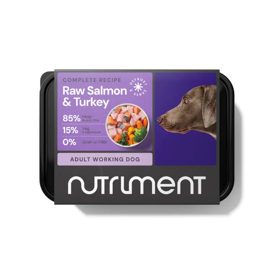 Nutriment Salmon & Turkey Tray 500g Adult Working Dog
