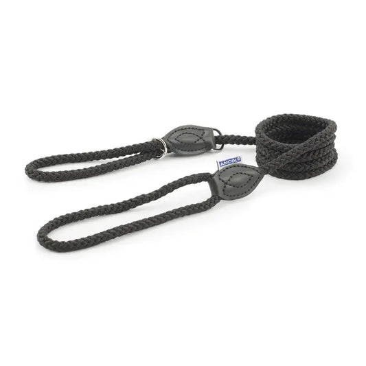 Rope Slip & Control Lead 1.5x0.8CM Black