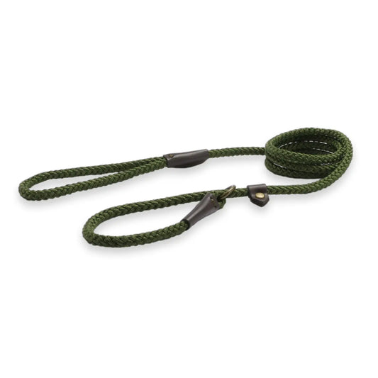 The Heritage Collection Rope Slip Lead Green