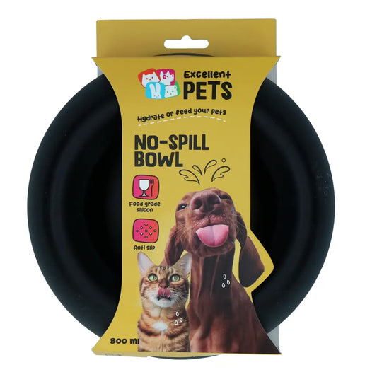 Excellent Pets No-Spill Bowl 800ml Anthracite M