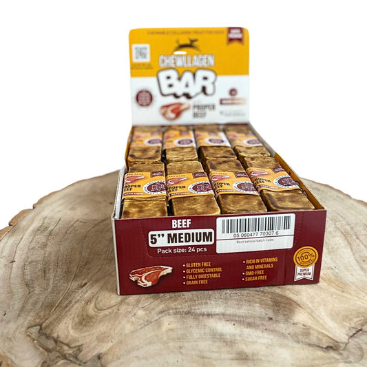 Chewllagen Collagen Beef Bar Medium 5"