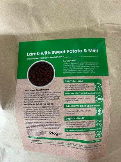 Working Dog Lamb Dry Grain Free Kibble 2kg