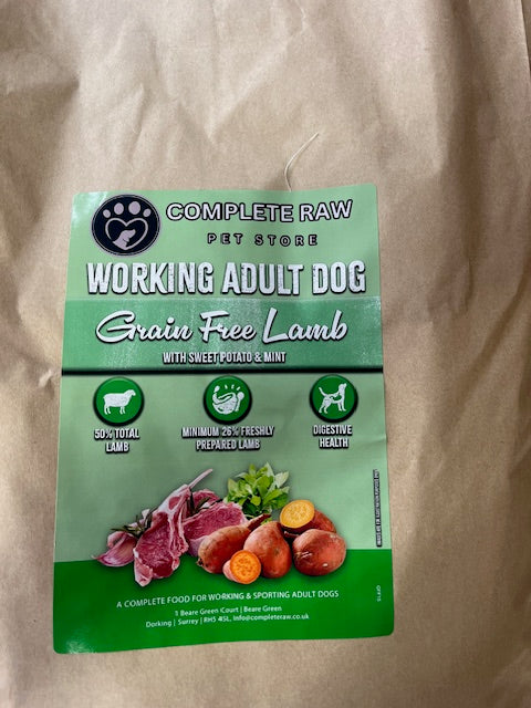 Working Dog Lamb Dry Grain Free Kibble 15kg