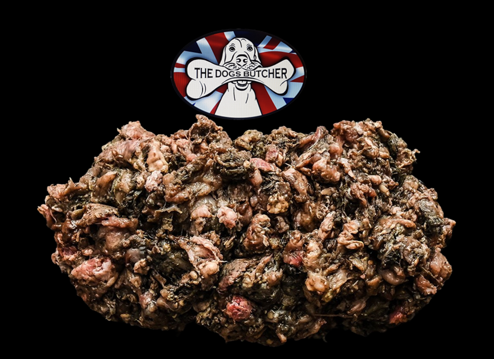 The Dogs Butcher Ox Tripe with Chicken Complete 80-10-10 1kg