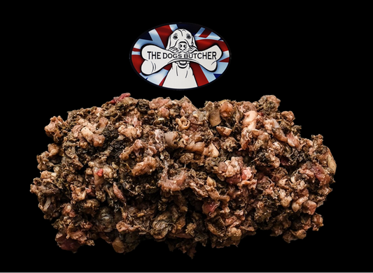 The Dogs Butcher Ox Tripe with Turkey Complete 80-10-10 1kg