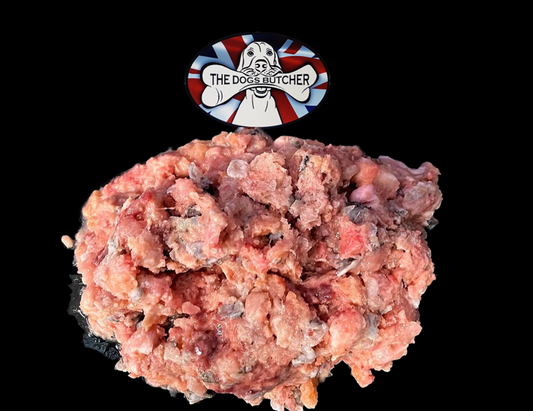 The Dogs Butcher Salmon & Turkey Complete 80-10-10 1kg THIS NOW CONTAINS ALL BEEF OFFAL