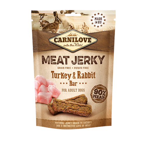 Carnilove Jerky Turkey & Rabbit Bar 100g