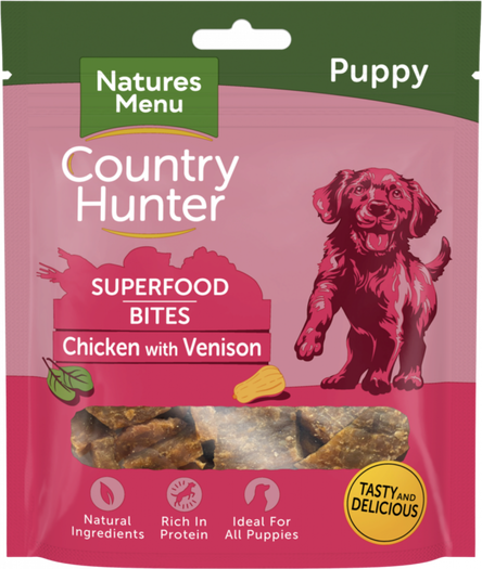 Country Hunter Chicken & Venison Puppy Treats 70g