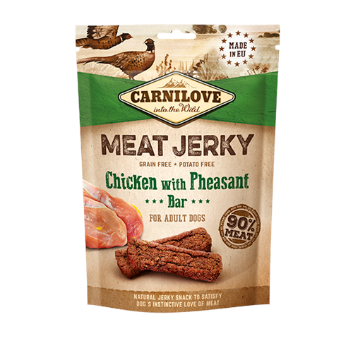 Carnilove Jerky Chicken with Pheasant Bar 100g