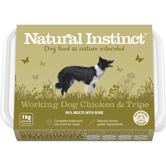 Natural Instinct Working Dog Chicken & Tripe 1kg