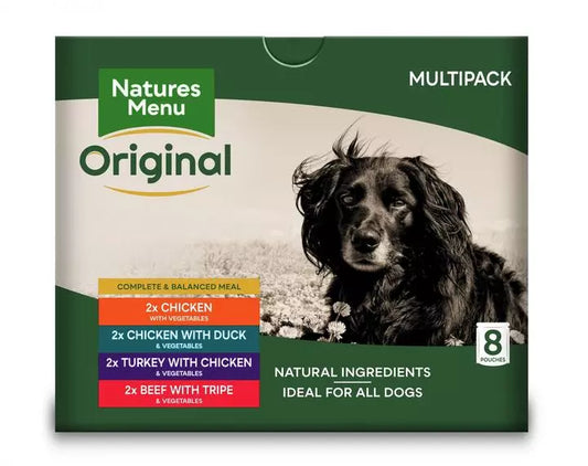 Natures Menu Multipack Pouches Adult Dog x 8 300g